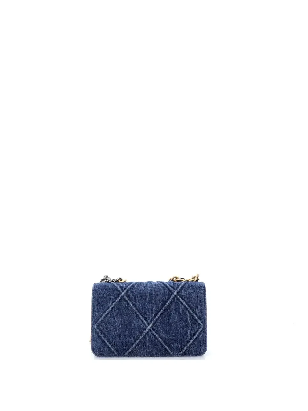 Chanel 19 Wallet On Chain Quilted Denim #323576C43B